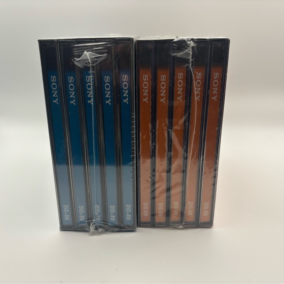 Sony DVD+RW & DVD-RW 5-Pack Lot (10 Discs Total) | Sealed | 4.7GB / 120 Min - Picture 3 of 5